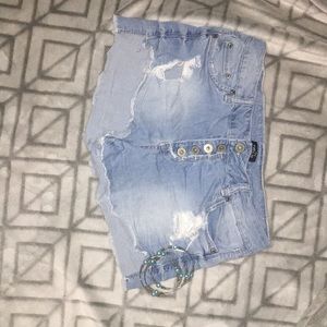 Jean high waisted shorts